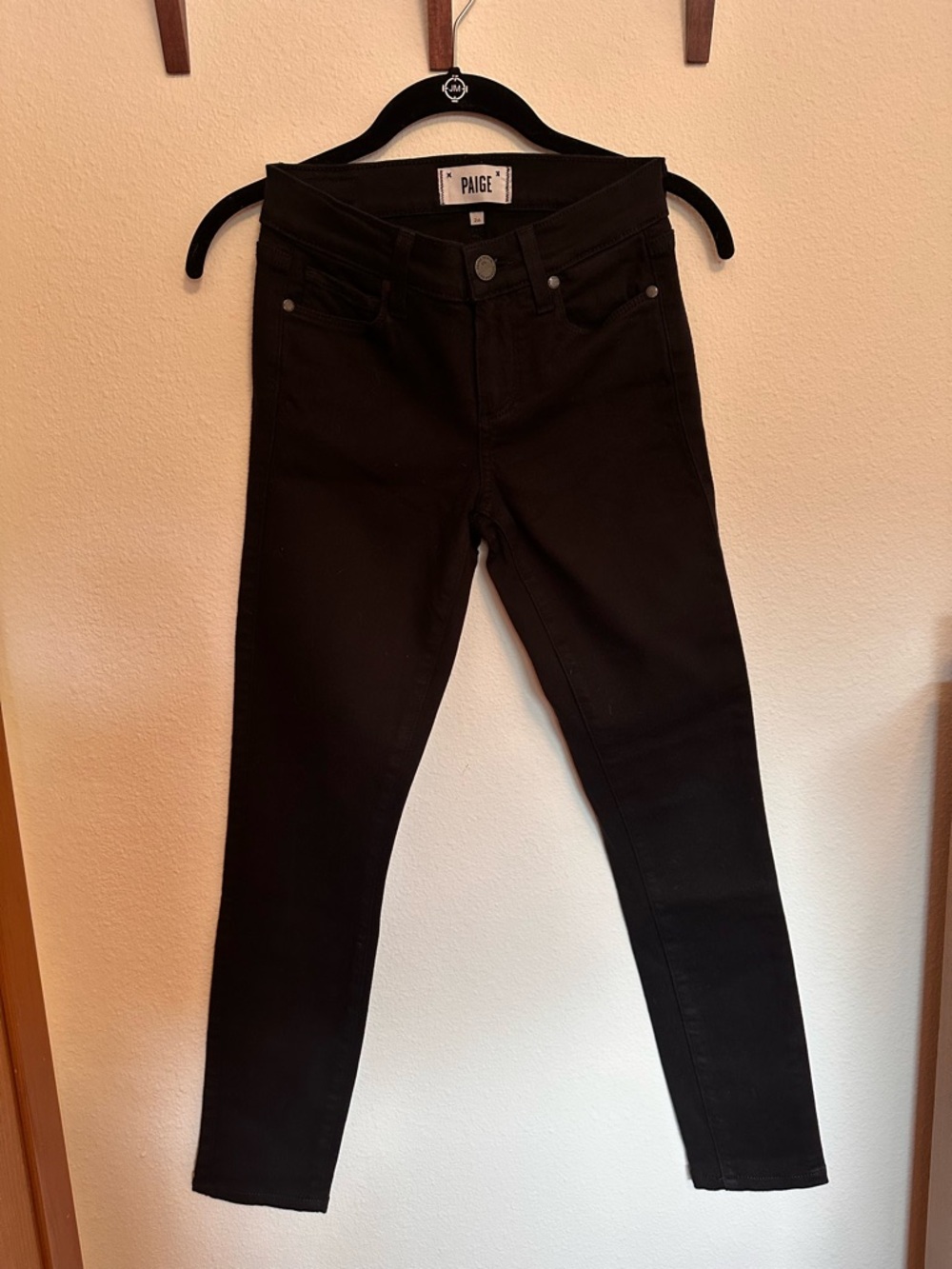 PAIGE Women's Black Skinny Jeans — High-Rise Slim Fit
